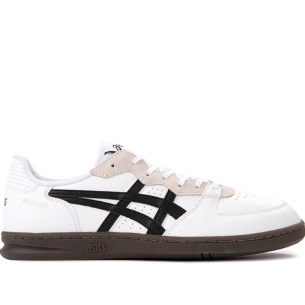 10 ASICS Skyhand OG Sneakers Shoes Mens 8.5 white black brown ivory trending - Picture 2 of 9